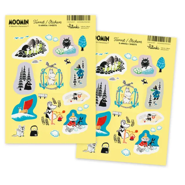 Moomintroll Game Stickers Autocollants A5 Lot de 2