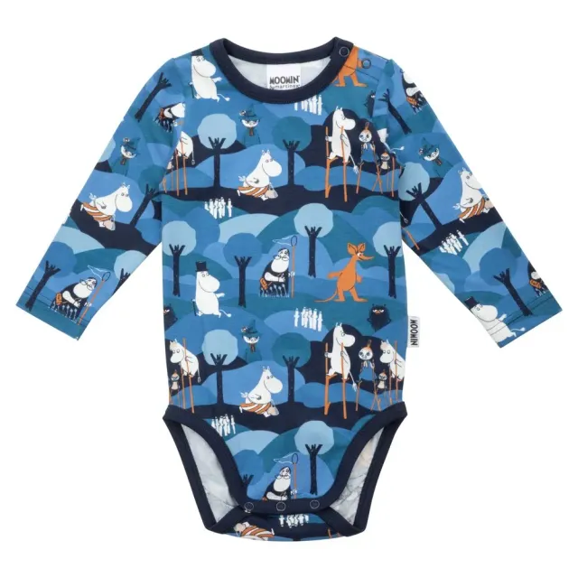 Moomintroll Moomin Adventure body bébé bleu coton bio