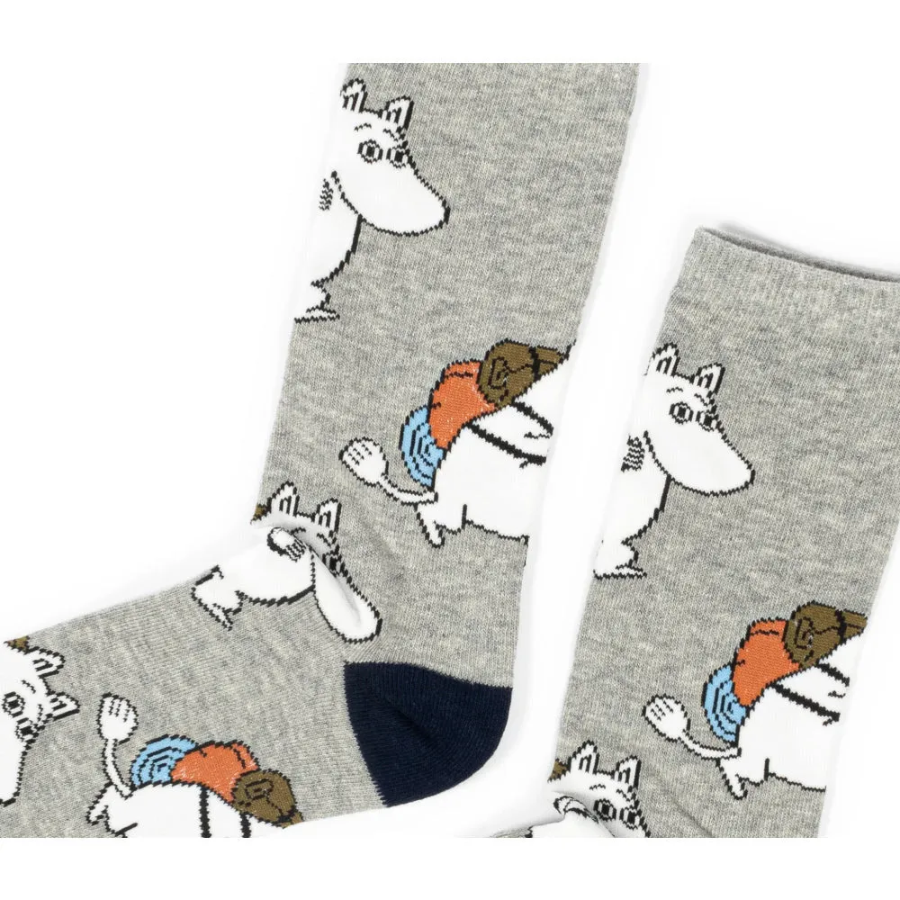 Moomintroll Adventuring chaussettes gris 40-45 coton