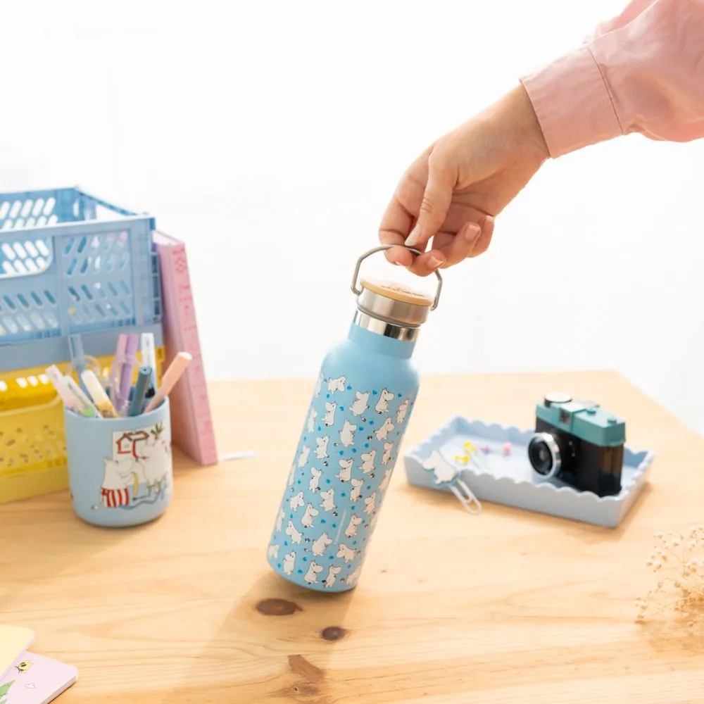 Moomintroll gourde isotherme bleu clair 500 ml inox