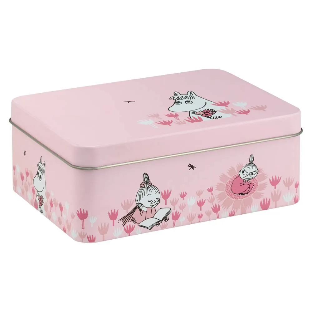 Moomintroll Girls boîte métal rose 14,5 cm