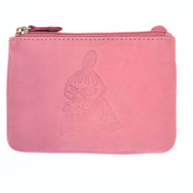 Little My porte-monnaie cuir fuchsia 12x9 cm