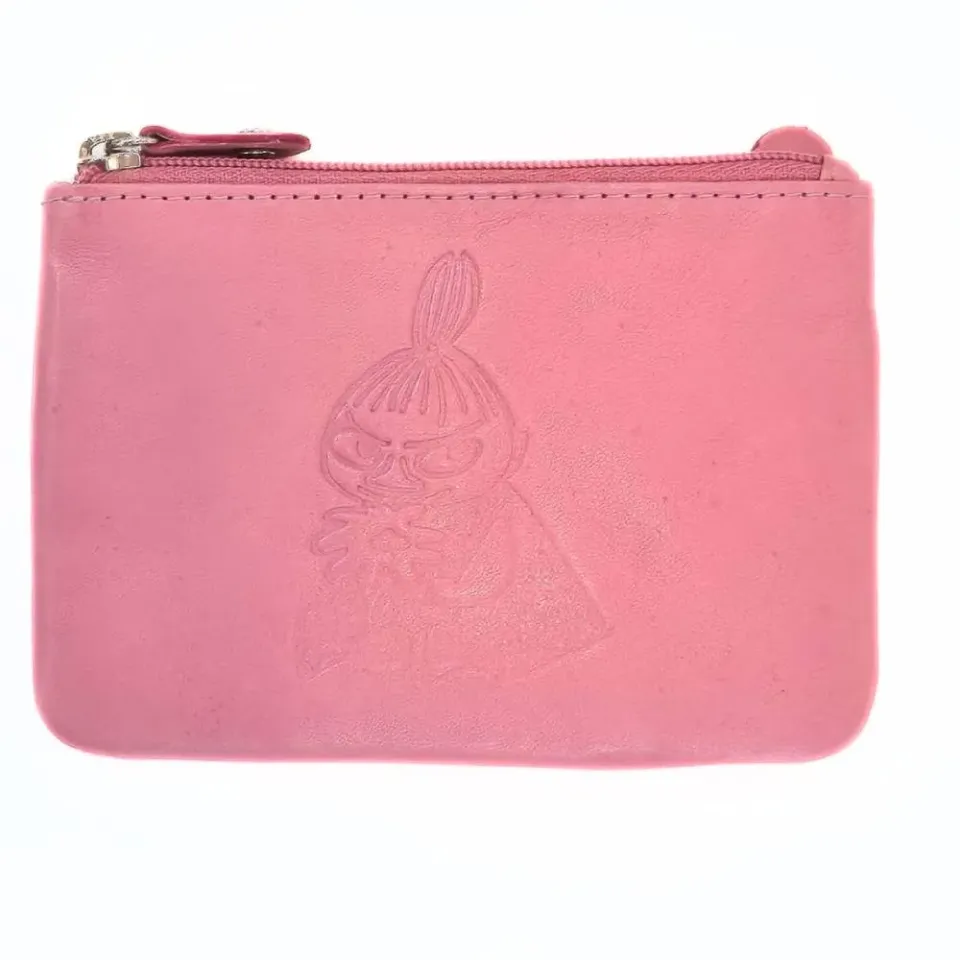Little My porte-monnaie cuir fuchsia 12x9 cm