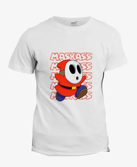 Pixgoodies Mario Maskass t-shirt coton jeu vidéo