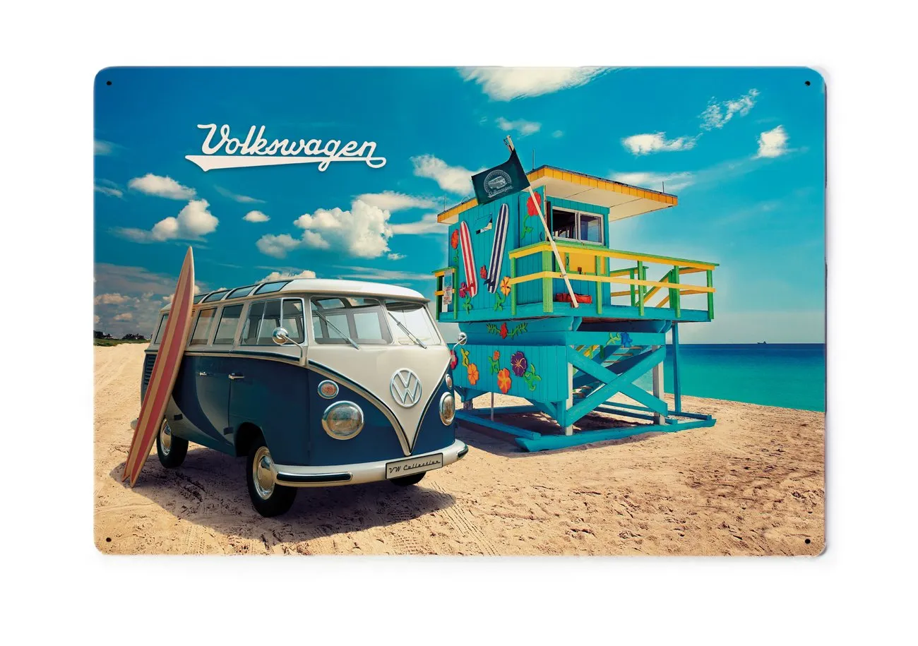 Brisa VW Collection T1 Bus Combi plaque métal 30x20 cm