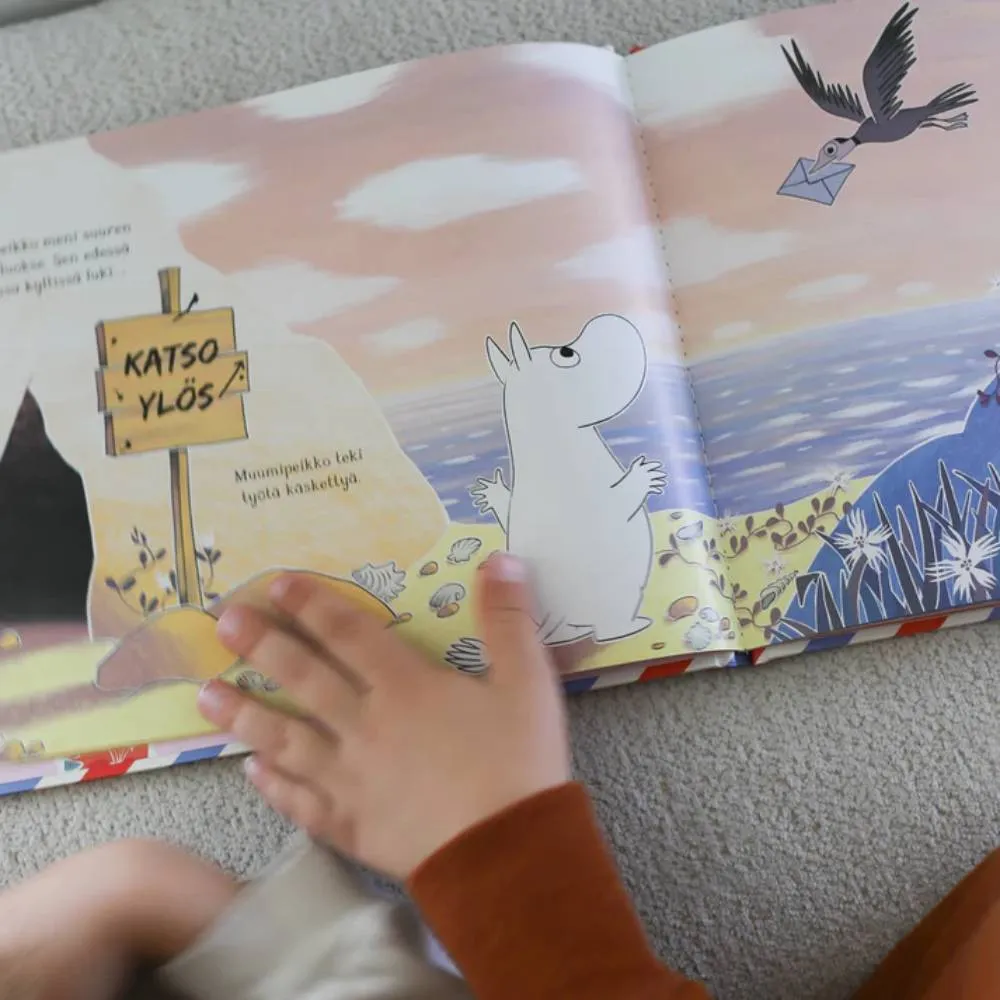 Moomintroll Muumipostia livre interactif finnois chasse au trésor