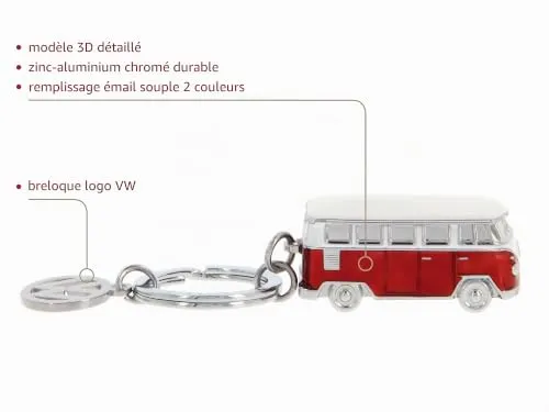 Brisa VW Collection T1 Bus porte-clés 3D métal