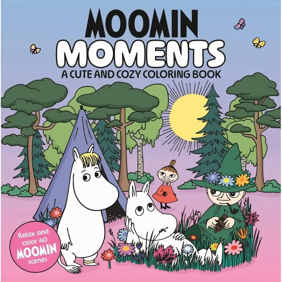 Moomintroll Moments livre de coloriage anglais 40 motifs