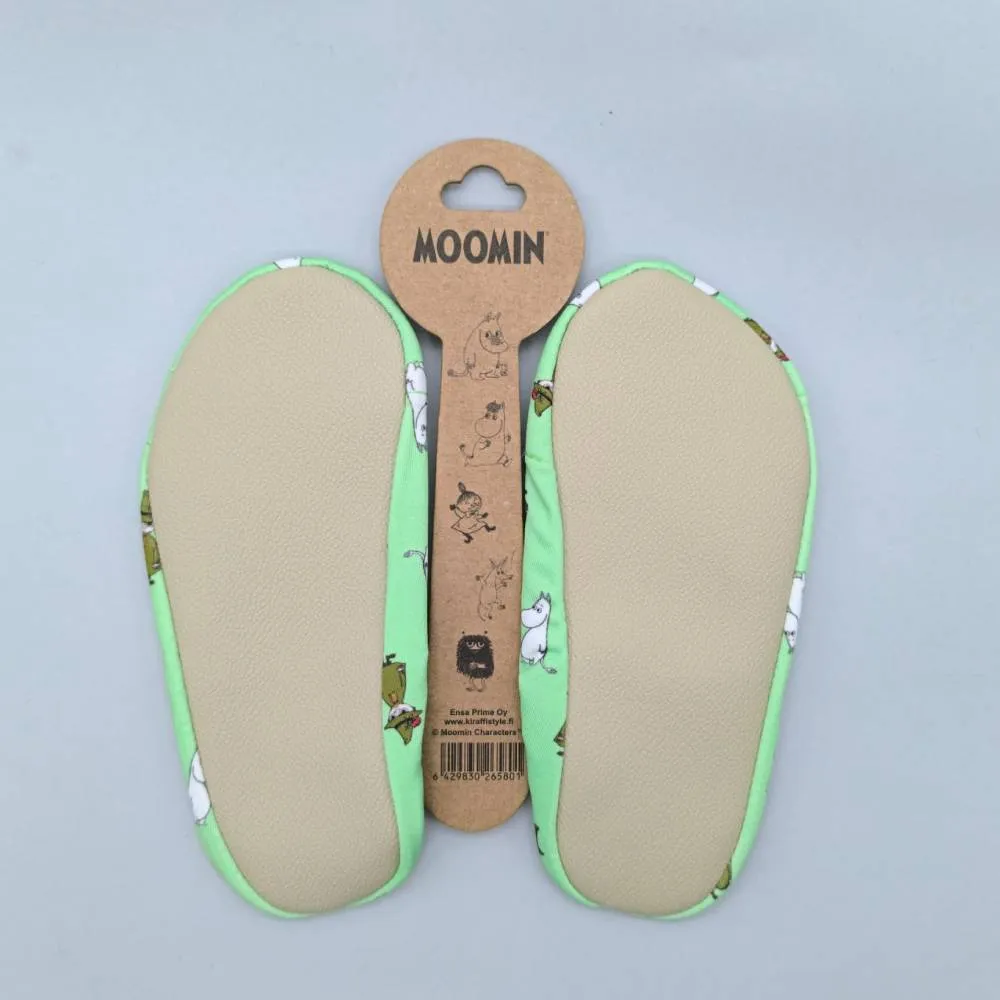 Moomintroll & Snufkin chaussons enfant verts