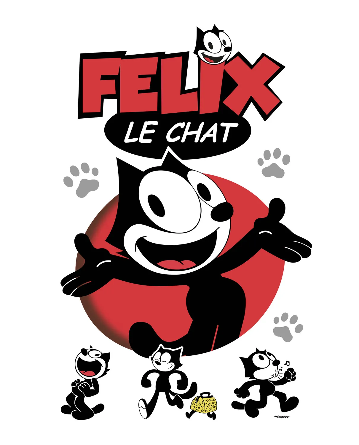 Pixgoodies Félix le Chat t-shirt coton