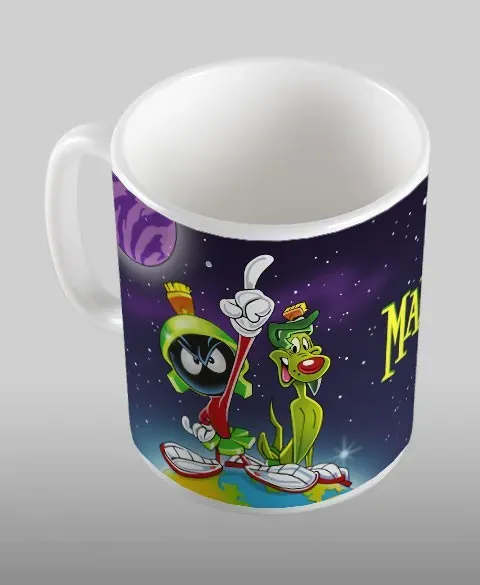Pixgoodies Looney Tunes Marvin le Martien et K9 mug céramique
