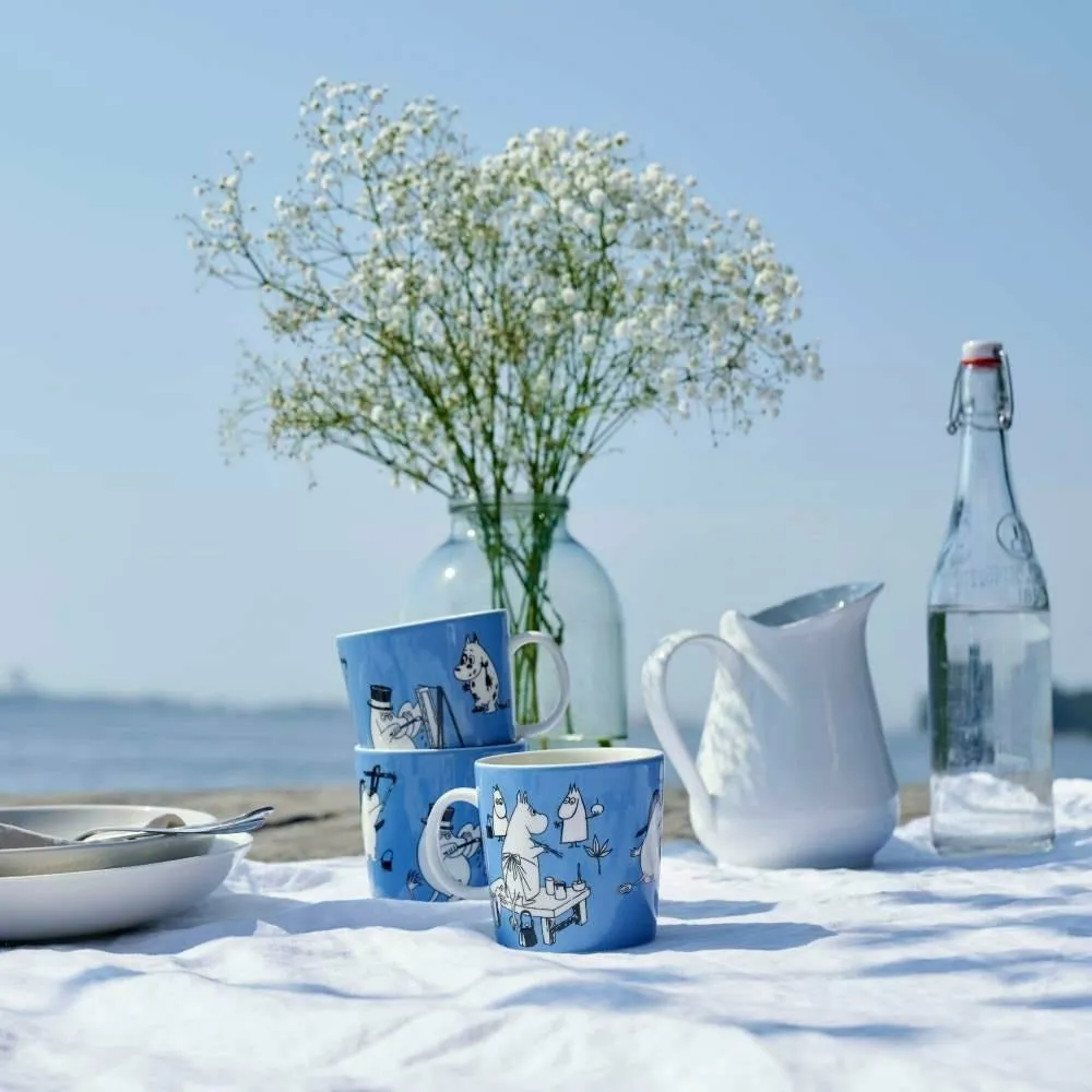 Moomintroll Moomin Blue 1990 Mug 0,4 L Bleu Céramique