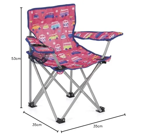 Brisa T1 Combi chaise camping enfant 53 cm accoudoirs