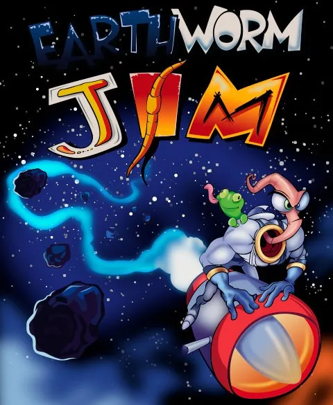 Pixgoodies Earthworm Jim Jim, le lombric intelligent mug céramique