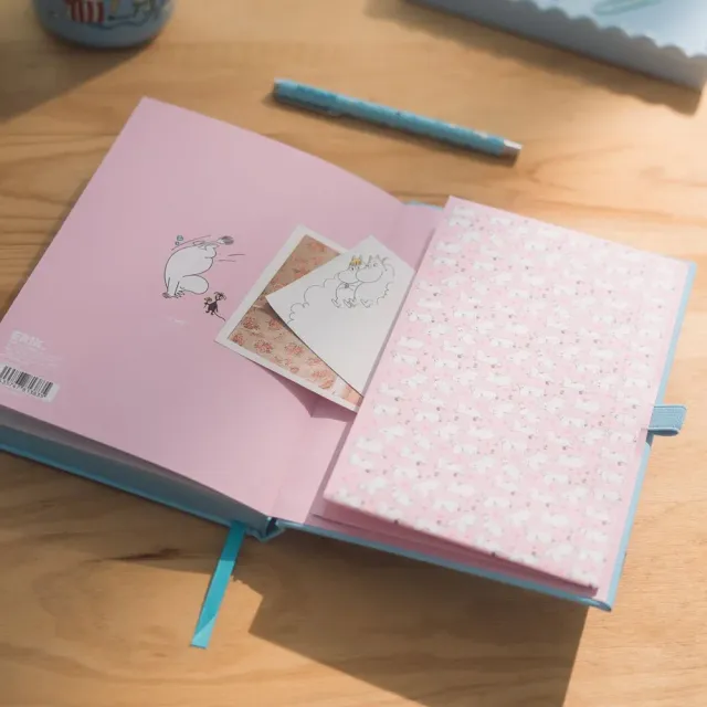 Moomintroll Carnet Stylo Bleu Coffret Cadeau A5