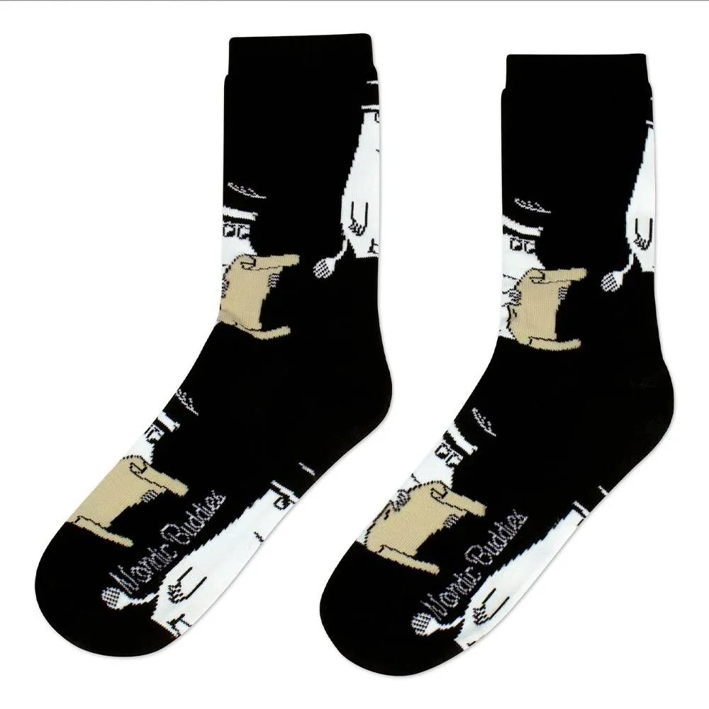 Moomintroll Letter chaussettes 40-45 noires