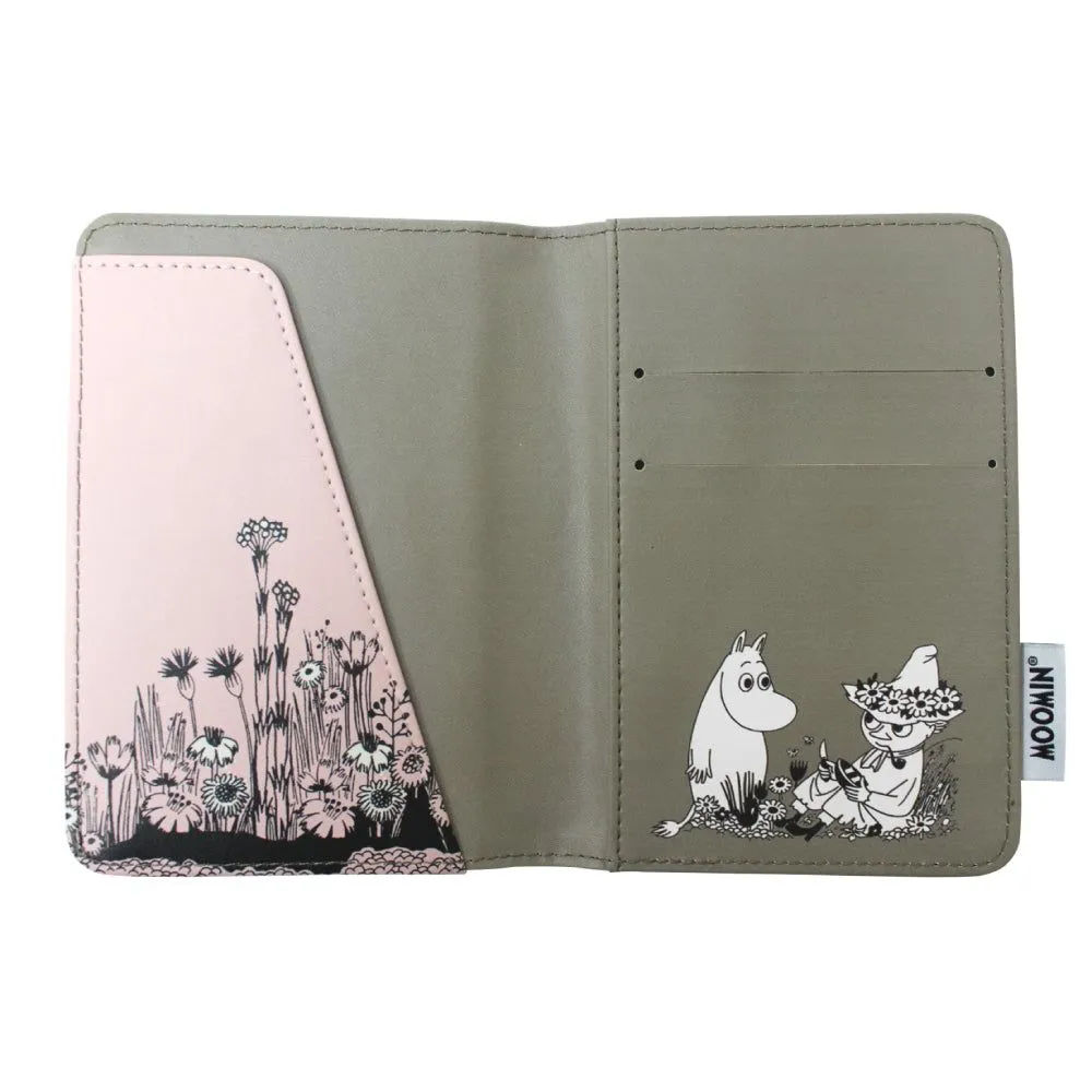 Moomintroll Love protège-passeport simili-cuir rose