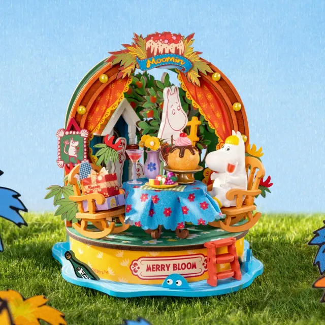 Moomintroll Garden Party maison poupée 3D Snorkmaiden