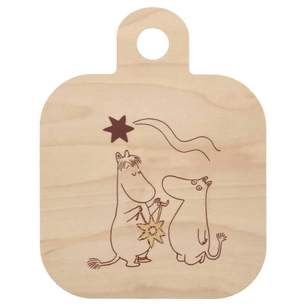Moomintroll Comet planche à découper et servir 25 x 32 cm marron