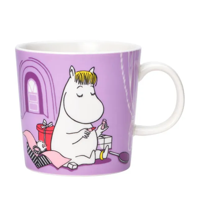Moomintroll Snorkmaiden mug lilas 30 cl vitroporcelaine