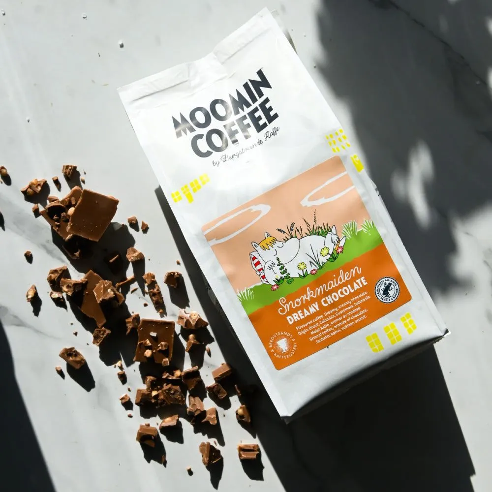 Moomintroll Snorkmaiden café en grains chocolat 250 g