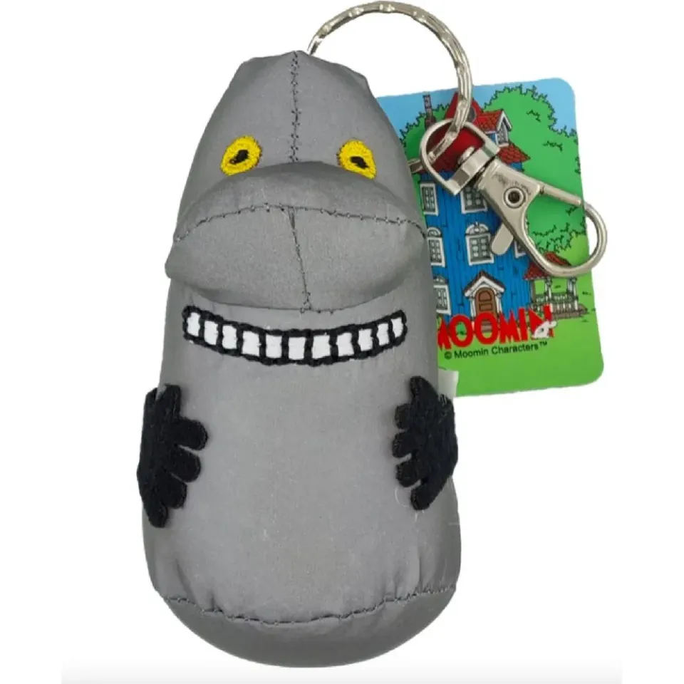 Moomintroll The Groke peluche porte-clés réflecteur gris 13 cm