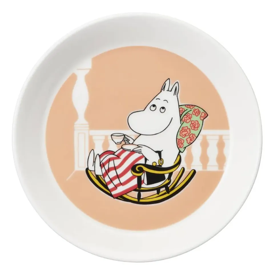 Moomintroll Moominmamma assiette pêche 19 cm
