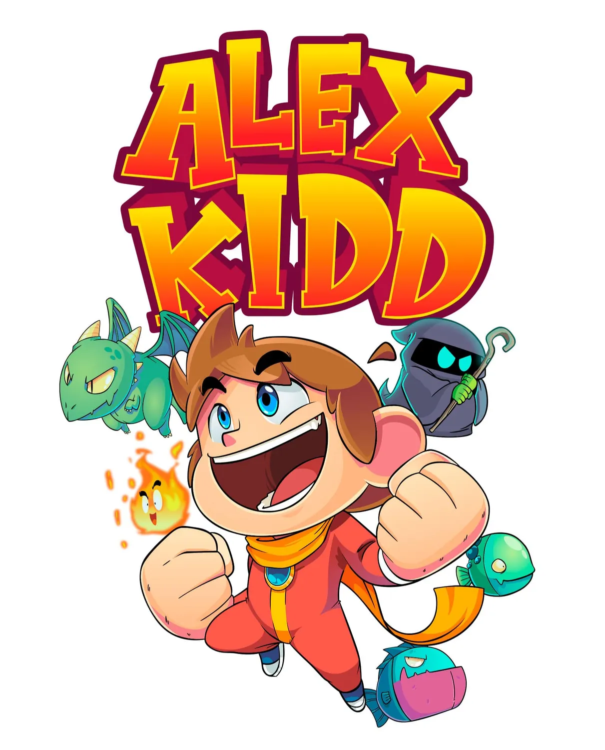 Alex Kidd DX t-shirt coton rétro gaming