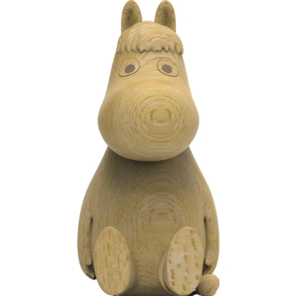 Moomintroll Snorkmaiden figurine en bois 10 cm chêne FSC