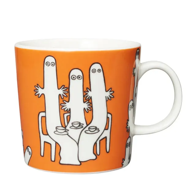 Moomintroll Hattifatteners mug 0,3 l orange en vitro porcelaine