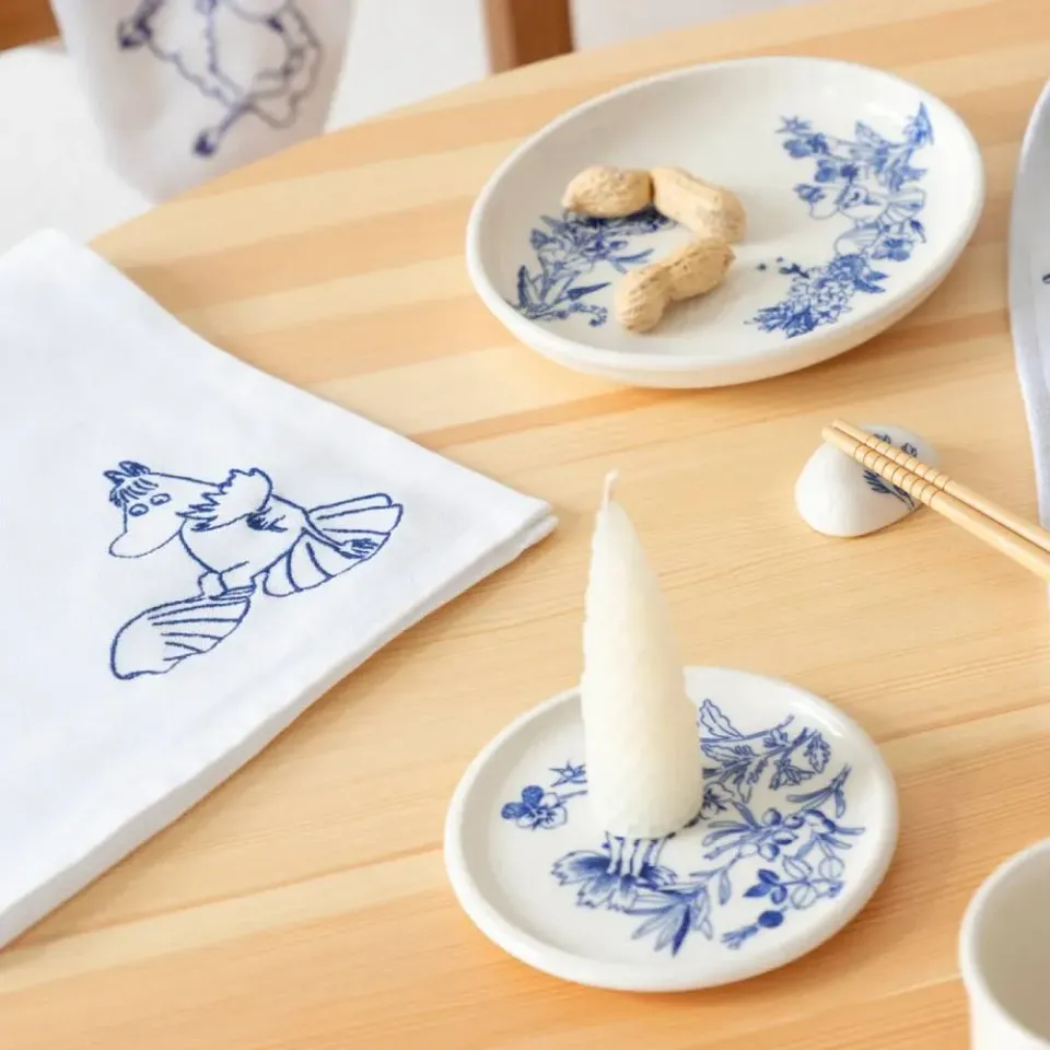 Moomintroll Haru serviettes coton bio 45 x 45 cm