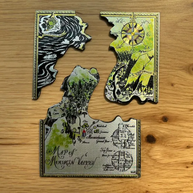 Moomintroll Moominvalley Map magnet puzzle 10x14 cm