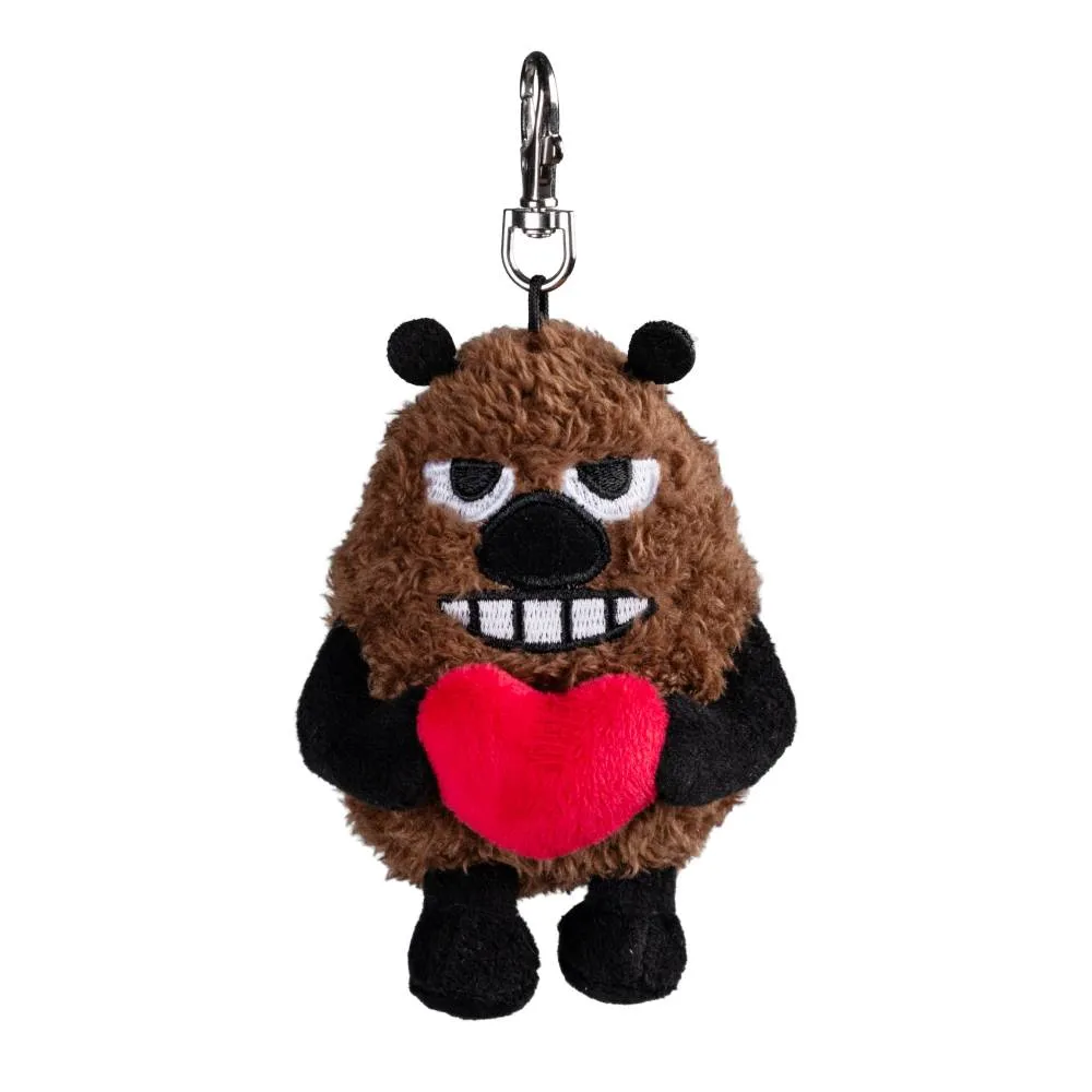 Moomintroll Stinky Porte-clés Cœur Peluche 10cm