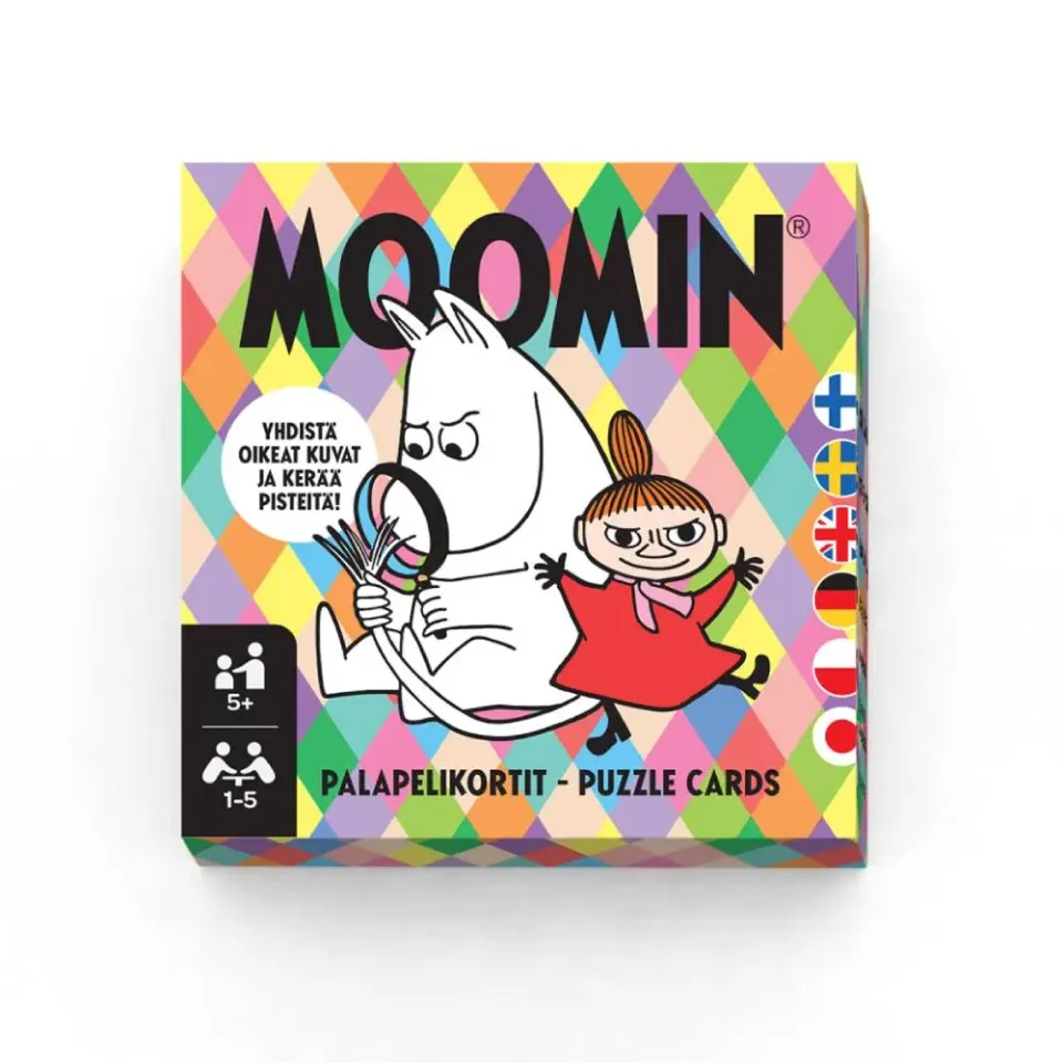Moomintroll Puzzle Playing Cards jeu de cartes 55 cartes mosaïque