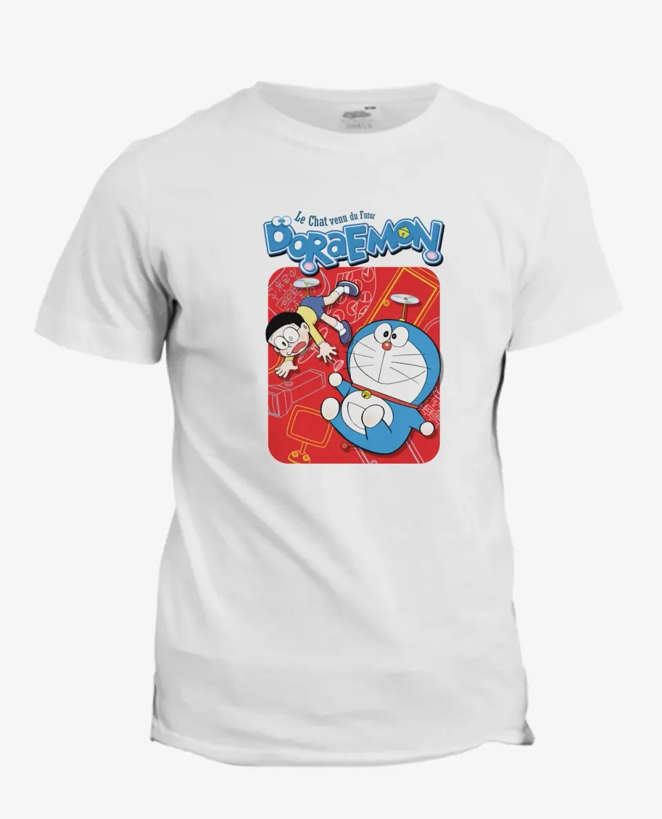 Pixgoodies Doraemon Le Chat du futur t-shirt coton