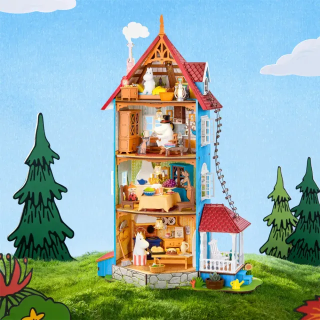 Moomintroll Moominhouse maison de poupée 3D à construire
