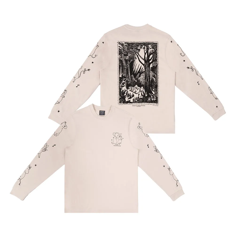 Moomintroll Comet Longsleeve écru coton bio