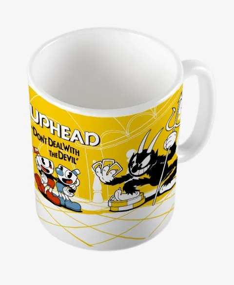 Pixgoodies Cuphead Don't Deal mug céramique devil