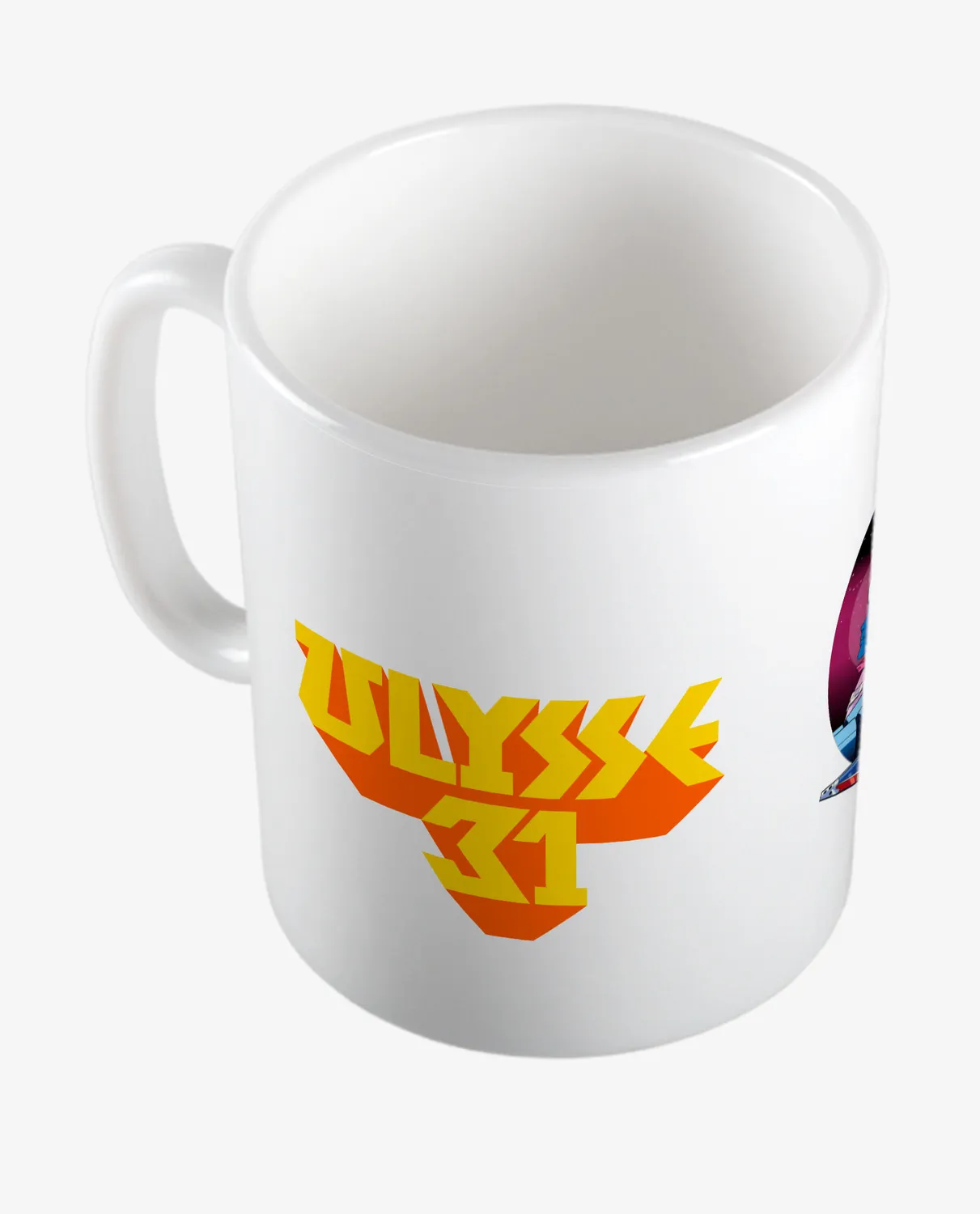Pixgoodies Ulysse 31 Homère dans l'espace mug 325 ml