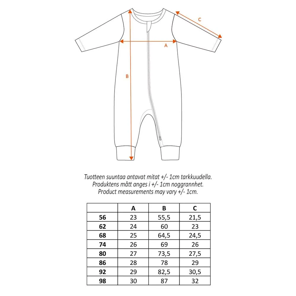 Moomintroll Fruit Harvest pyjama bébé beige bio