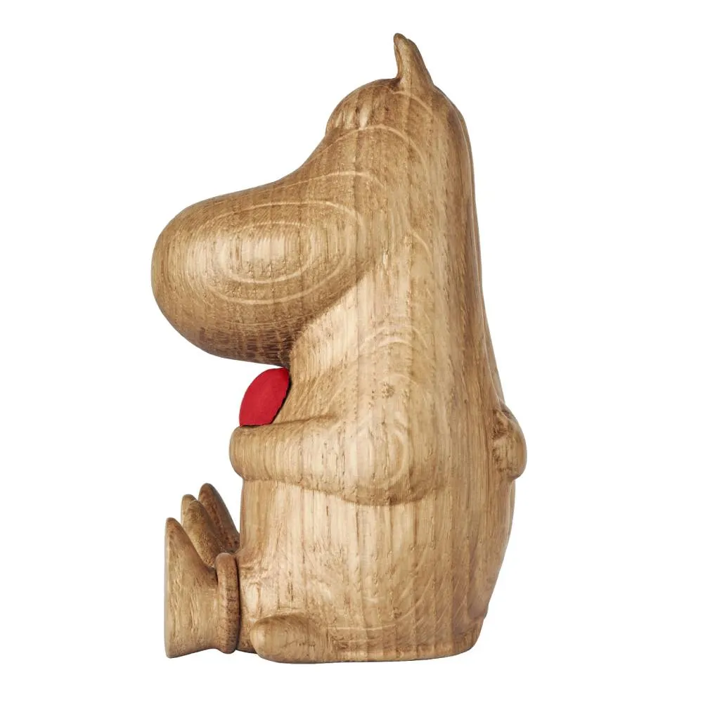 Moomin Heart figurine en bois 10 cm en chêne FSC