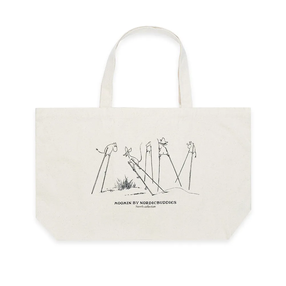 Moomin Comet Stilts tote bag XL blanc coton