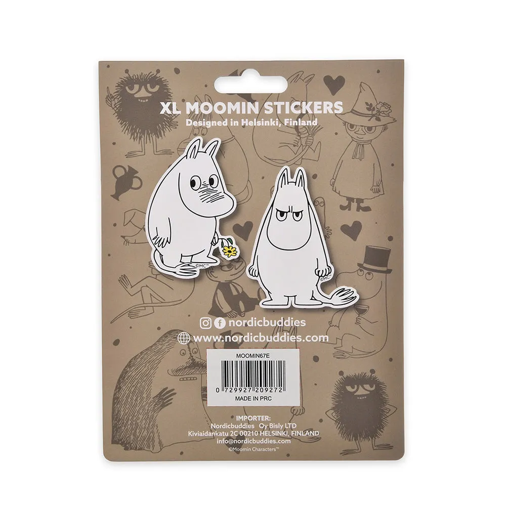 Moomintroll Angry stickers XL lot de 2 papier 14-16 cm