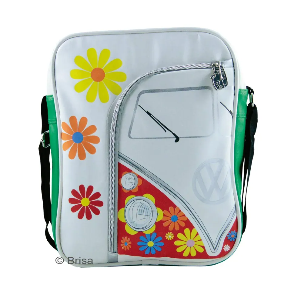 Brisa VW Collection T1 Flower Power sac bandoulière blanc