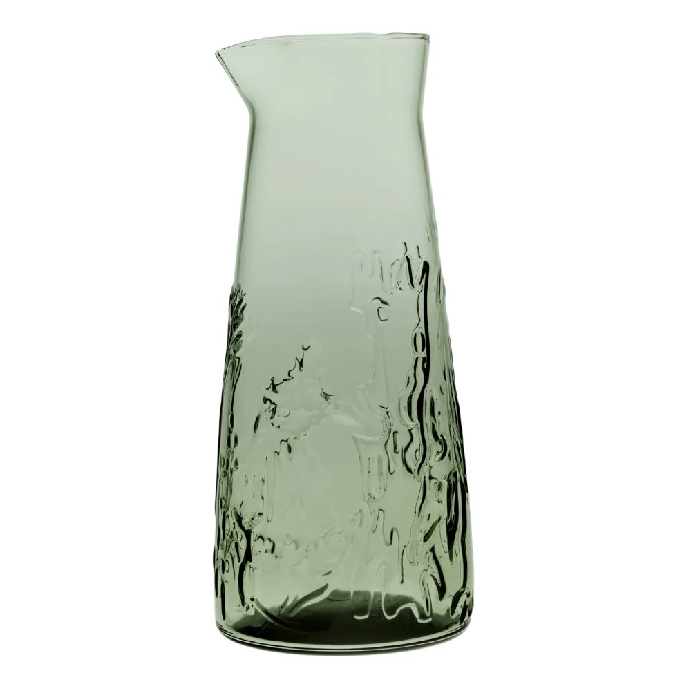 Moomintroll Mystical Forest carafe en verre 100 cl verte soufflée
