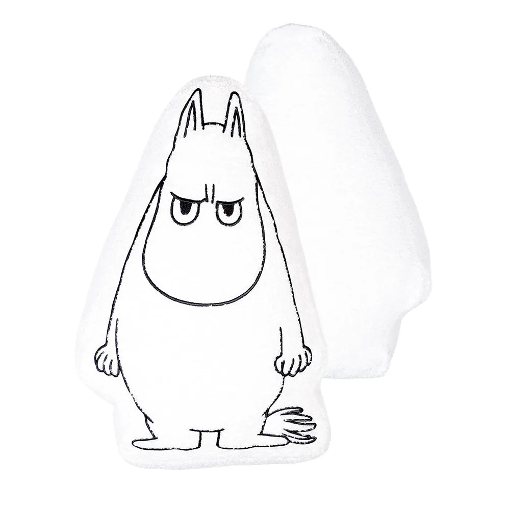 Moomintroll Angry coussin blanc 34x50 cm