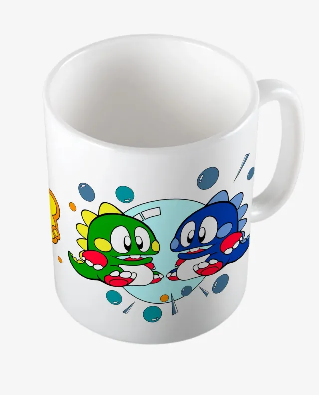 Pixgoodies Bubble Bobble des bulles et des dragons mug 325 ml