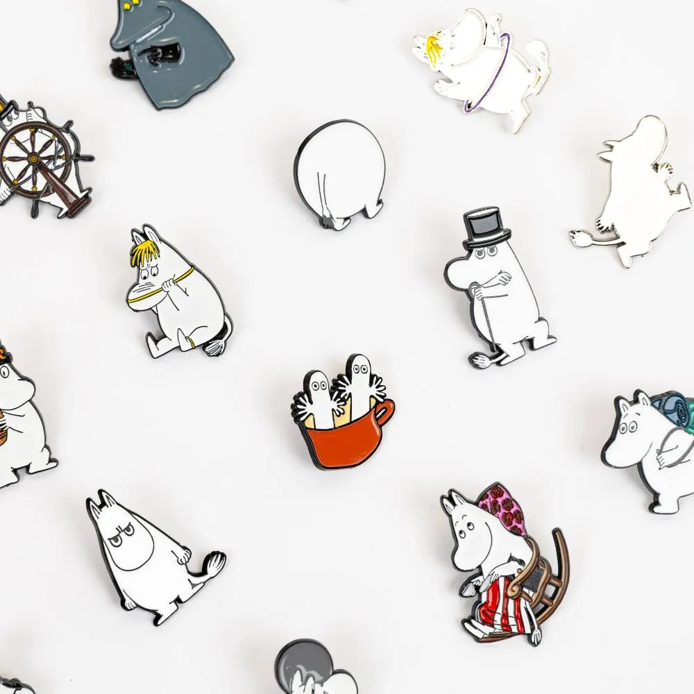 Moomintroll Angry Pin's blanc métal 4x3 cm