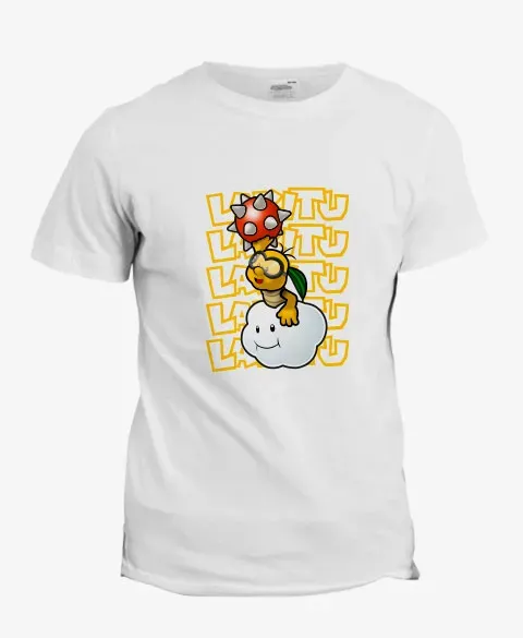 Pixgoodies Mario Lakitu t-shirt coton fan Nintendo