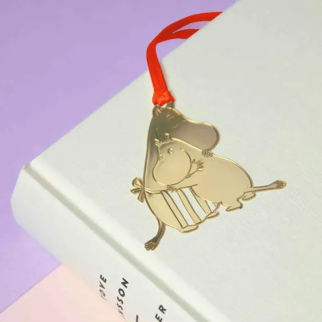 Moomintroll Hug marque-page métal doré